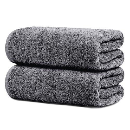 2-Piece Extra Large Cotton Bath Sheets, 35 x 70 Inch Oversized Towels