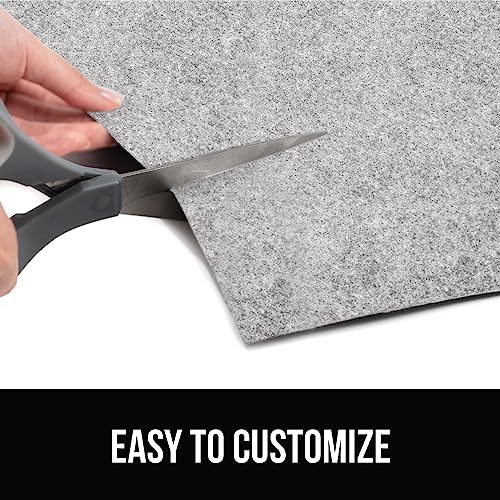 GORILLA GRIP LeakGuard Non-Adhesive Under Sink Mat for Kitchen Cabinet, 24x40, Waterproof Quick Dry Shelf Liner, Durable Absorbent Felt Mats for Bathroom Sinks, Cabinets, Dresser, Easy Trim Light Gray