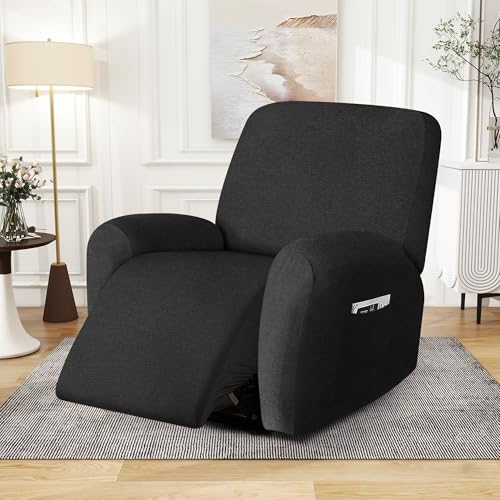 Stretch Recliner Chair Covers - 4 Piece Washable Furniture Protector