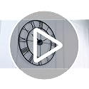 Black Roman Numeral 24 Inch Wall Clock - Silent Metal Decor for Living Room