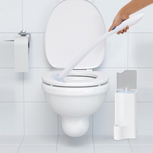 Clorox Toilet Wand Holder - Durable Design for Easy Storage | White & Gray Color