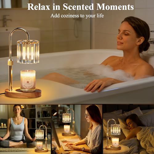 Adjustable Candle Warmer Lamp with Timer & Dimmer for Home Fragrance