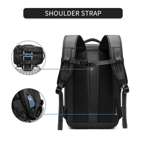 Vacuum Storage Backpack for Travel – 40L Expandable Compression Bag with Pump, Water-Resistant Luggage, Space Saver with TSA Lock – Free Water Bottle Included