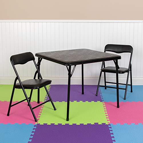 3-Piece Kids Folding Table and Chairs Set - Durable Activity Furniture