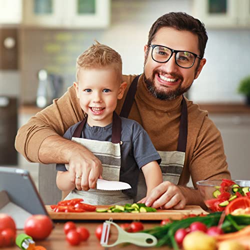 Kids Kitchen Knife Set with Wooden and Plastic Knives for Safe Cooking