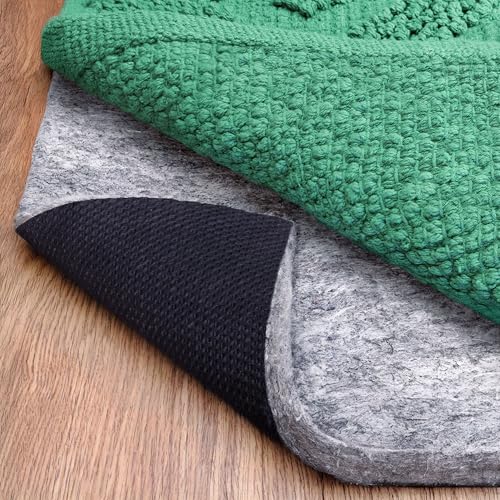 Non-Slip Rug Pad for Runners, 2x8 Felt Cushion with Rubber Backing
