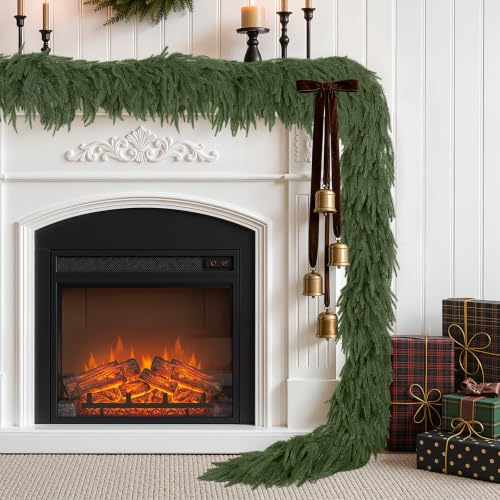 6FT Norfolk Pine Garland Set - 2 Pieces Real Touch Holiday Decor