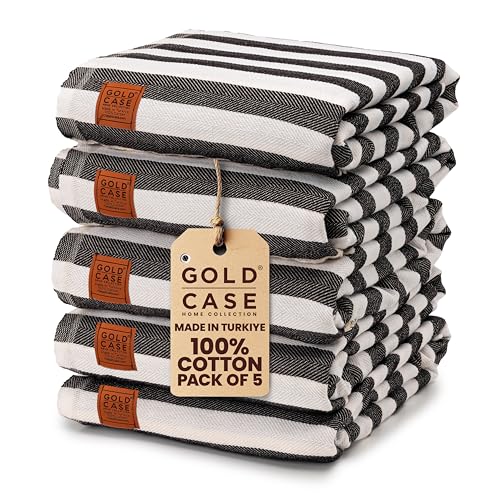 Oversized Turkish Cotton Beach Towels - Quick Dry 70x38 Inch Set of 5