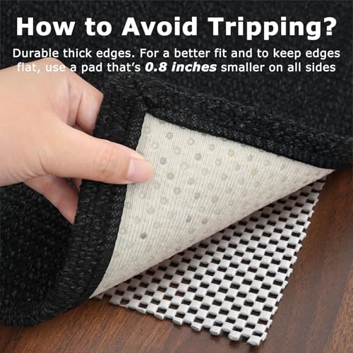 2x7 Braided Cotton Runner Rug - Washable Non-Slip Hallway Entryway Carpet