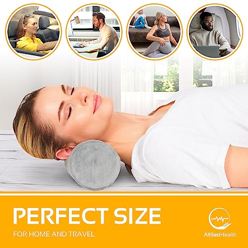 Cervical Neck Roll Memory Foam Pillow - Ergonomic Support for Sleeping
