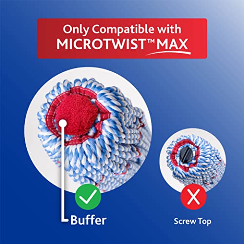 Microfiber Twist Mop with Hands-Free Wringing & Extra Refill - 18-Inch