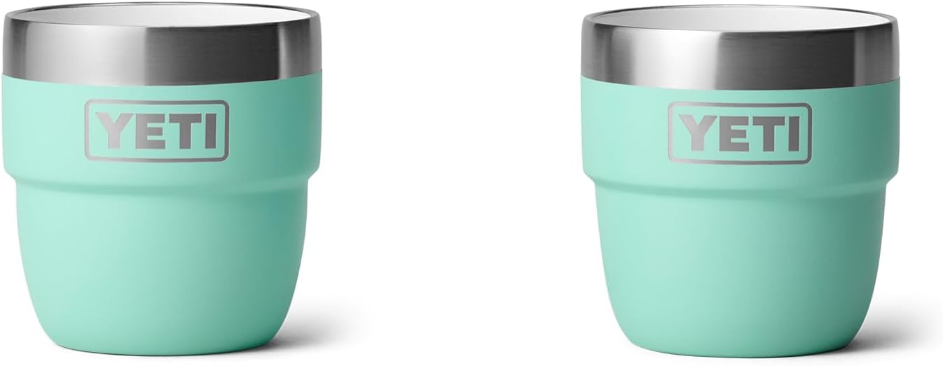 YETI Rambler 4 oz Stackable Espresso Cups - Stainless Steel, Vacuum Insulated, Set of 2