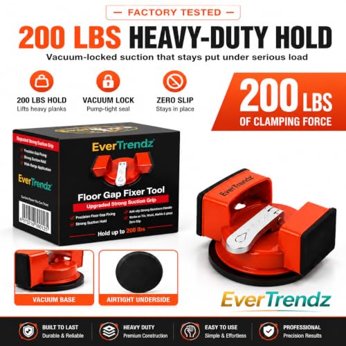 Heavy Duty Floor Gap Fixer Suction Cup Tool for Laminate and Hardwood