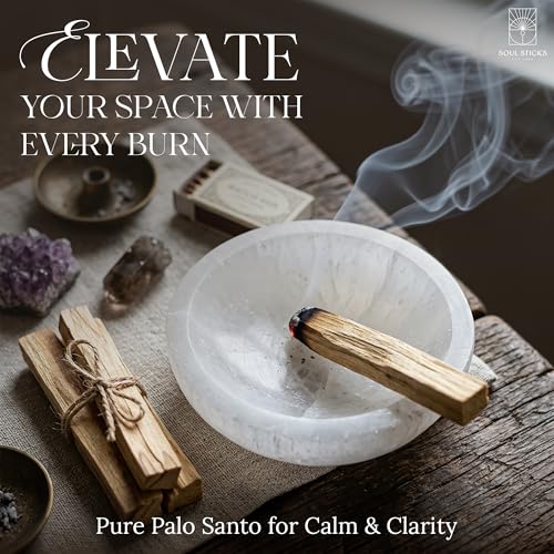 Organic Palo Santo Sticks for Smudging - 6-Pack High Resin Holy Wood