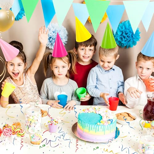 Party Cone Hats for Adults and Kids - Bulk Birthday Headwear Supplies
