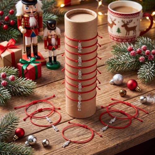 Tondiamo Christmas Nutcracker Bracelets Bulk Silver 48 Pieces