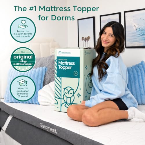 Sleepyhead 2-Inch Twin XL Cooling Gel Memory Foam Mattress Topper