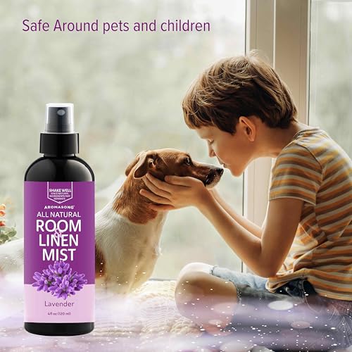 Natural Lavender Sleep Spray - Aromatherapy Linen and Pillow Mist (4 Fl Oz)