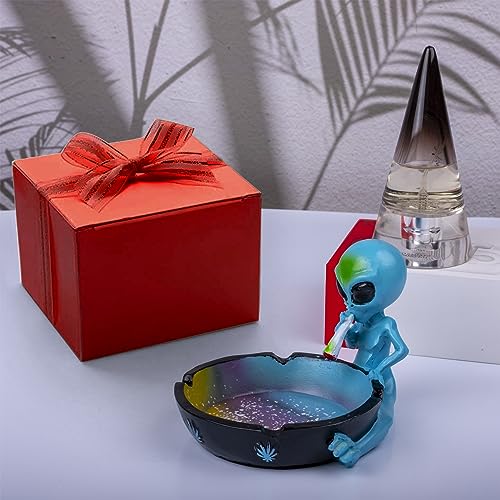 Alien Ashtray Resin Ornament, Unique Decorative Ashtray for Home Decor