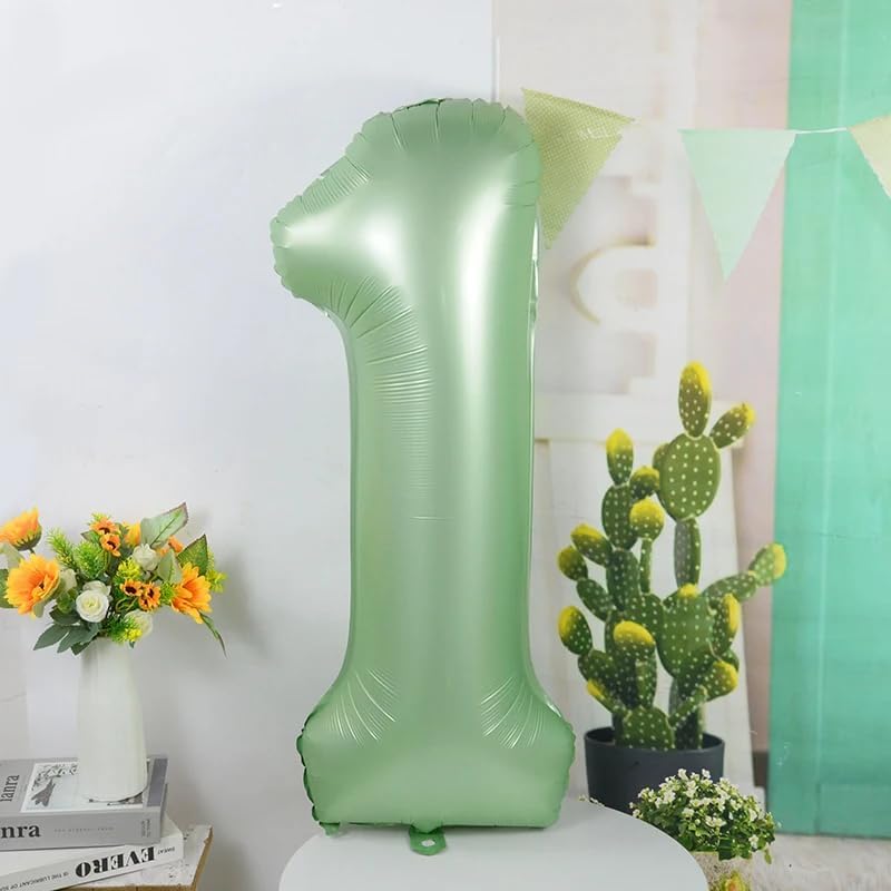 Skiennix 40-Inch Balloon Numbers - Olive Green 5th Birthday & Wedding Party Decorations