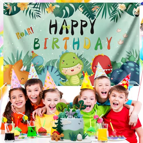 19pc Dinosaur Cake Topper Set for Kids Birthday Party Decorations