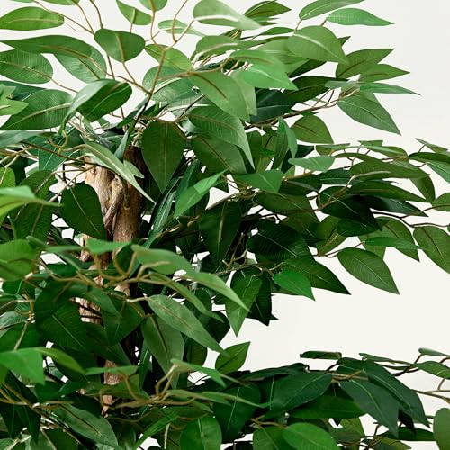 5FT Faux Ficus Tree with Sturdy Pot - Indoor Outdoor Decor