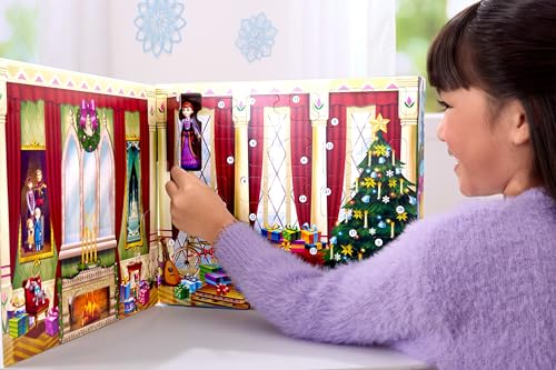 Kids Holiday Advent Calendar with Small Dolls & Toy Accessories - 24 Surprises