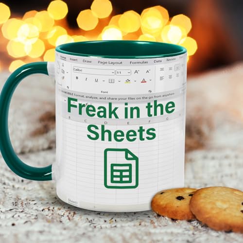 Funny Coffee Mug Gift for Accountant - Spreadsheet Office Humor 11oz