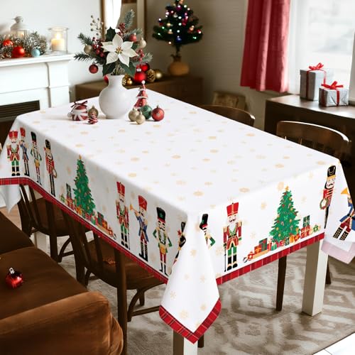Arquiel Nutcracker 02 Christmas Tablecloth 60x84 Inches Red Holiday Decor