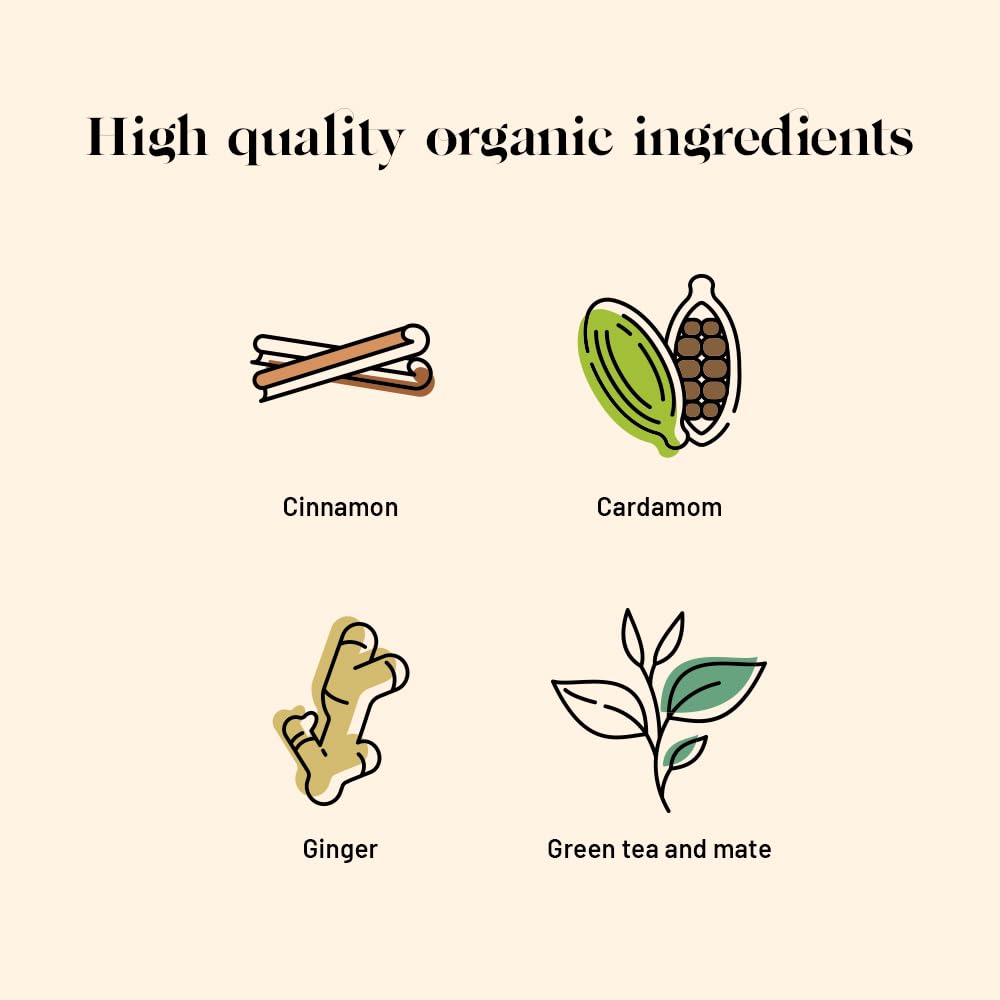 Kusmi Tea - Boost - Organic Blend of Green Tea, Mate & Spices - Flavored with Cinnamon, Cardamom & Ginger - Loose Leaf Tea - Tin Box of 3.5 oz - Quantity for about 50 cups