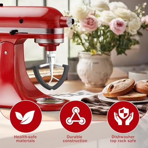 Flex Edge Beater for 4.5/5 Qt Tilt-Head Stand Mixers, Silicone Scraper Paddle