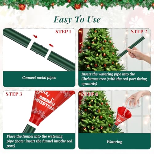39-Inch Christmas Tree Watering Funnel for Live Trees, Reusable Tool