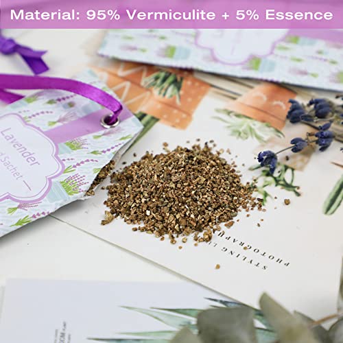 Lavender Scented Sachets for Drawers and Closets - 14 Pack Fragrance Bags