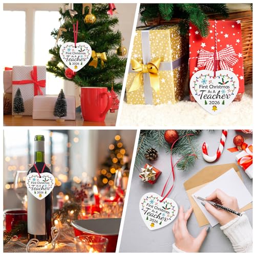 Teacher Christmas Ornament - First Year Appreciation Gift for Educators