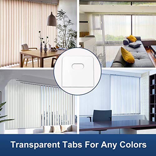 Clear Vertical Blind Repair Tabs (32 Pack) - Self-Adhesive Fixers