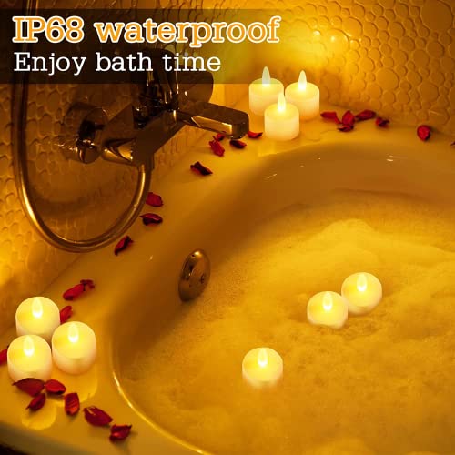 Idyl Light Amber 6P Rechargeable Tea Lights with Remote & Timer - 6 Pack
