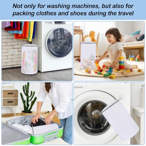 2-Pack Honeycomb Mesh Laundry Bag for Sneakers and Delicates