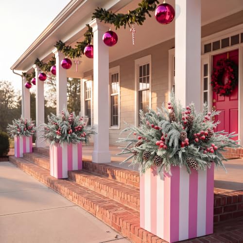 Cedar Branch Stem - Christmas Cedar Norfolk Snow Pine Outdoor Decor - 18Pcs