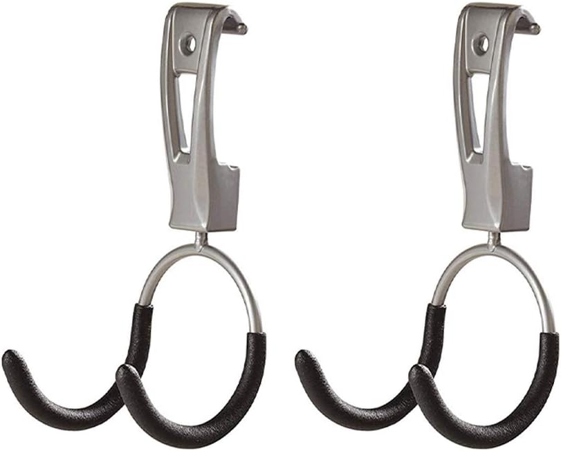 Rubbermaid Garage Hook Organizers - Universal Metallic FastTrack Design | 2 Pack for Easy Storage