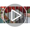 Ferrochef Classic Christmas Melamine Serving Plates Set – 4 Pcs, 13x10 Inches