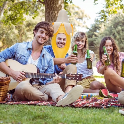 Funny Banana Plush Hat for Costume Parties and Halloween Dress Up