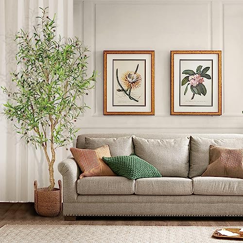7ft Faux Olive Tree with Realistic Leaves - Indoor Decor