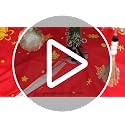 Merry Christmas Tree Skirt,48 inches Xmas Decorations Red Gold