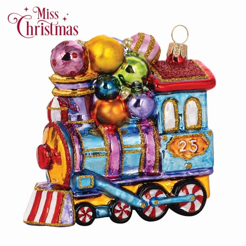 Miss Christmas 2026 Sweet Dreams Express Holiday Glass Ornament, Handcrafted in Poland