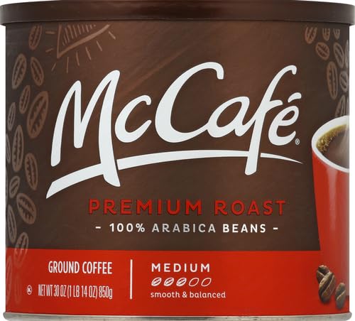 Medium Roast Ground Coffee Premium Arabica Blend 30 oz Canister