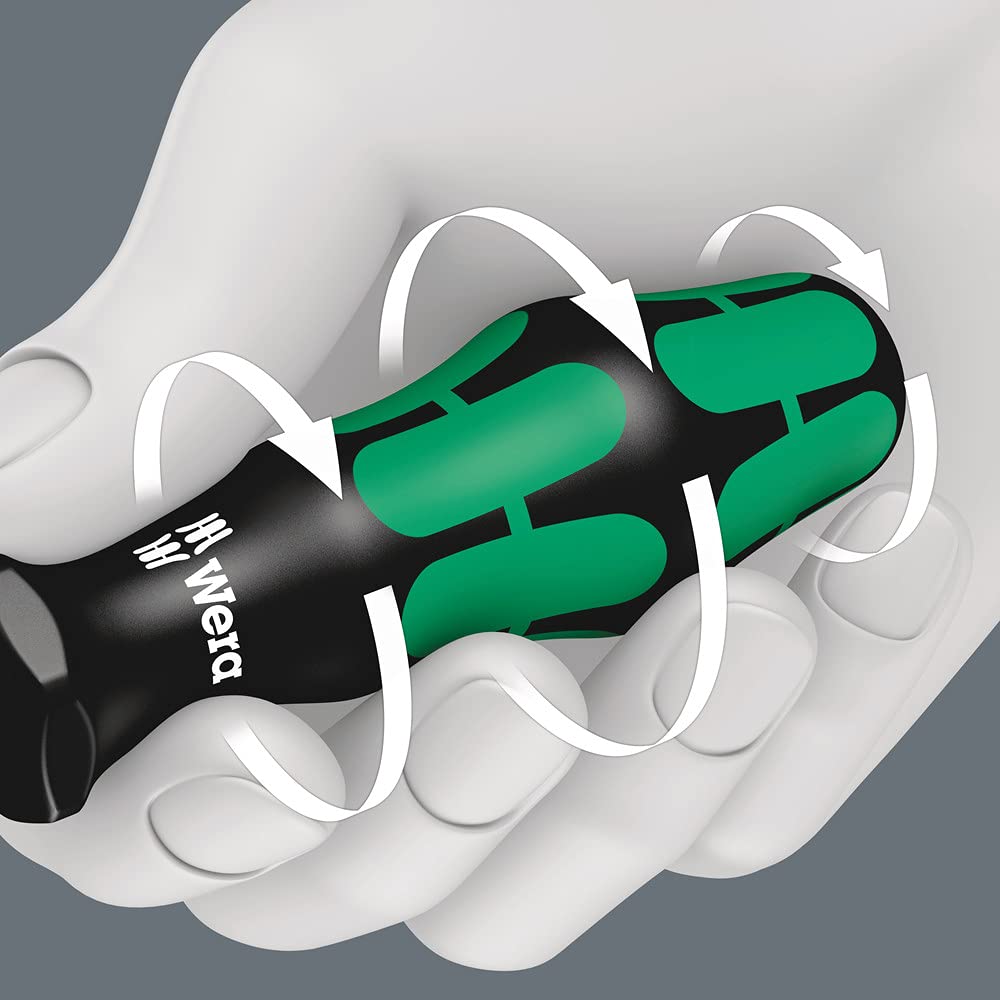 WERA Rack Screwdriver Set - Kraftform Plus Lasertip, 6-Piece Precision Tool Set