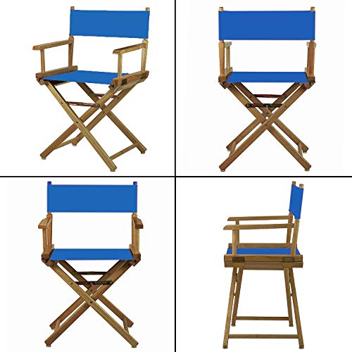 Director Chair Replacement Canvas Set - Durable Blue Fabric Covers