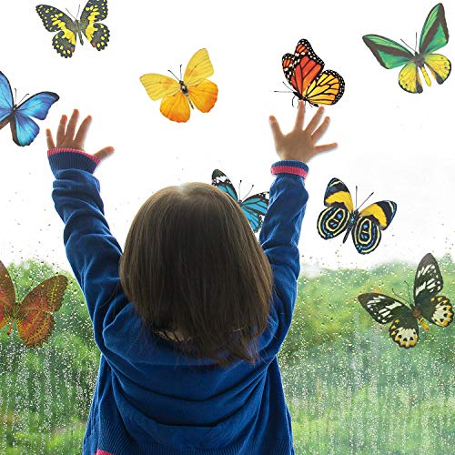 40 Butterfly Window Stickers - Bird Strike Prevention Clings