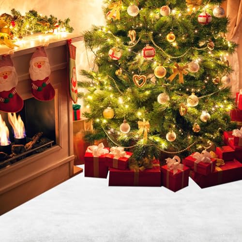 Faux Snow Blanket Roll 2.95 x 7.87 FT - Thick White Christmas Village Decor