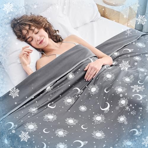 inhand Double-Sided Cooling Blanket Queen Size (90"x90") for Hot Sleepers
